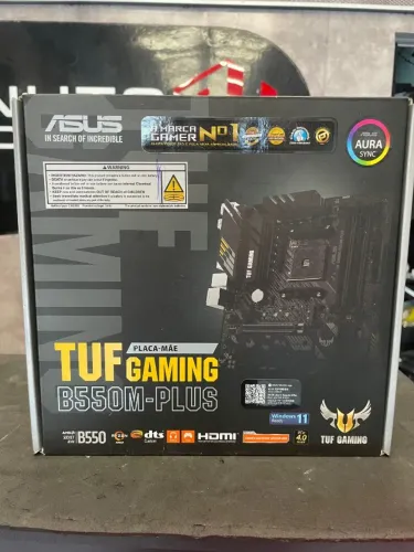 Placa Mae Asus TUF GAMING B550M-PLUS DDR4 Socket AM4 Chipset AMD B550