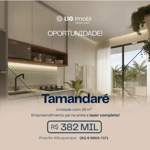 Oportunidade imperdível à beira mar de Tamandaré | Pé na Areia com lazer completo