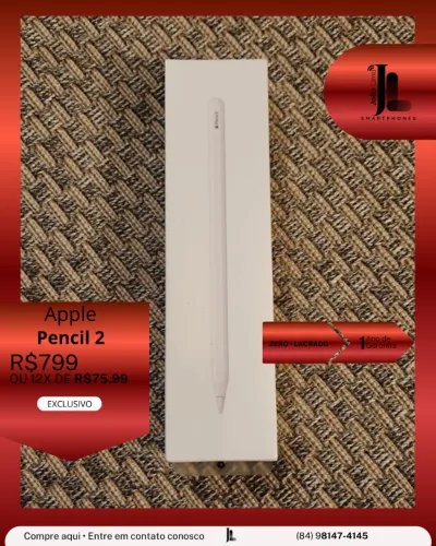 APPLE PENCIL 2, LACRADO, EXCLUSIVO!