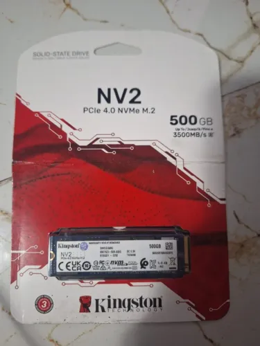 SSD Kingston NV2 500GB M.2 NVMe PCIe 4.0 novo lacrado