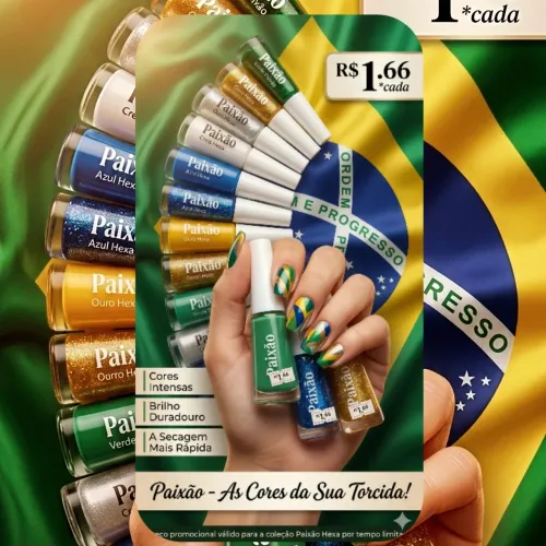 Esmaltes - Coleção Copa do Mundo