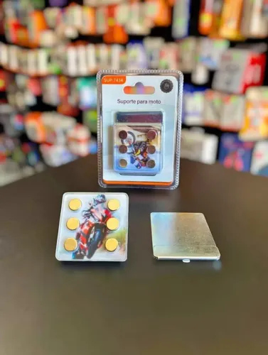 Suporte Magnético para Moto - Fixação Segura e Prática