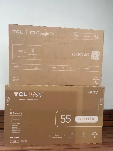 (PEGO TV MENOR ) SMART TV 50 & 55 QLED Google TV
