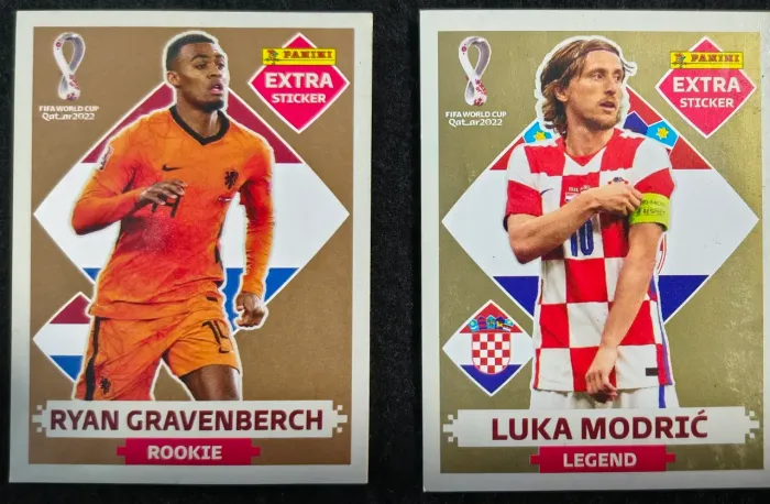 Figurinha Legend 2022 Gold/Ouro Luka Modric Ryan Gravenberch