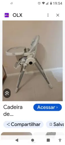 Vendo cadeira De Refeição Burigotto 