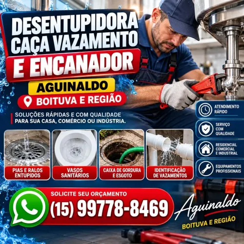 Boituva Caça vazamentos Desentupidora e Encanador