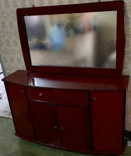 Balcão buffet aparador com espelho