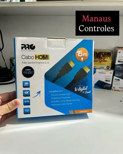 Cabo Hdmi 3D 4K 15M de comprimento ( Promo )
