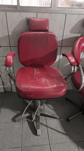 Cadeira para salão de cabeleireiro estilo quadrada