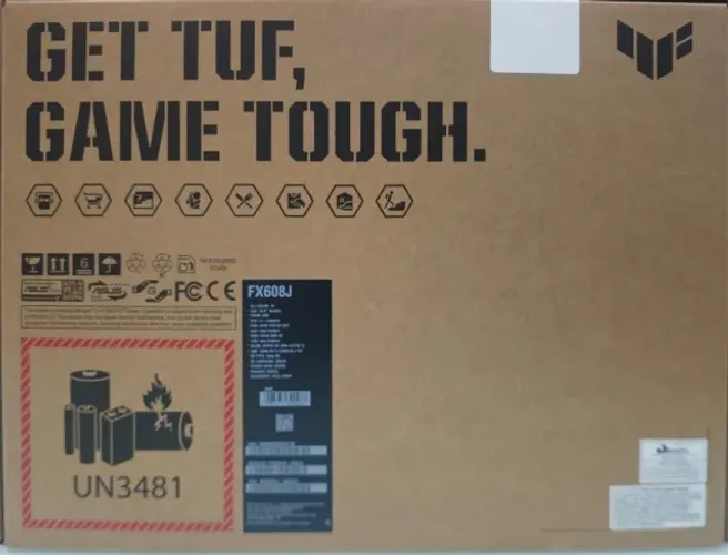 Notebook ASUS TUF Gaming F16 FX608 Placa Vídeo NVIDIA RTX 5050 Intel Core i7
