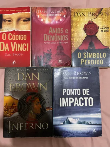 Livros do escritor dan brown (coleção a pronta entrega)