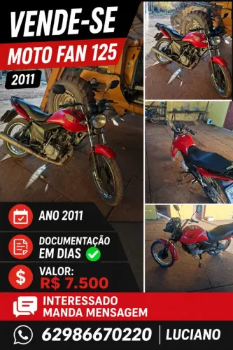 Vendo fan 125 2011