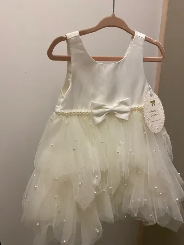 Vestido infantil batizado festa 1e 2 anos