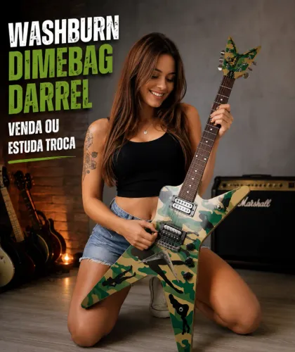 Guitarra Washburn Dimebag Darrell com Bag - Estuda Troca