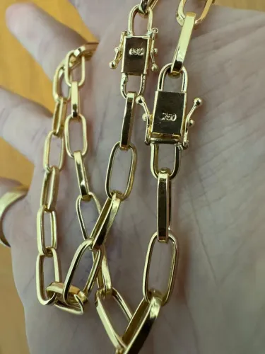 Pulseira de ouro 18k procedência garantia eterna