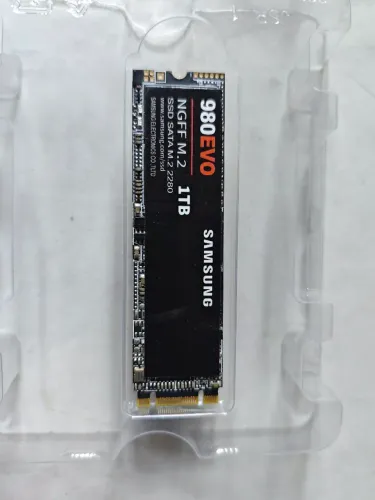 NVME 1TB Samsung 980 evo, M.2, PCIe Gen 4.0, Leitura 7450MB/s, Gravação 6900MB/s - MZ-V9P