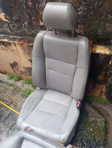 Bancos de New Civic banco de couro cinza 