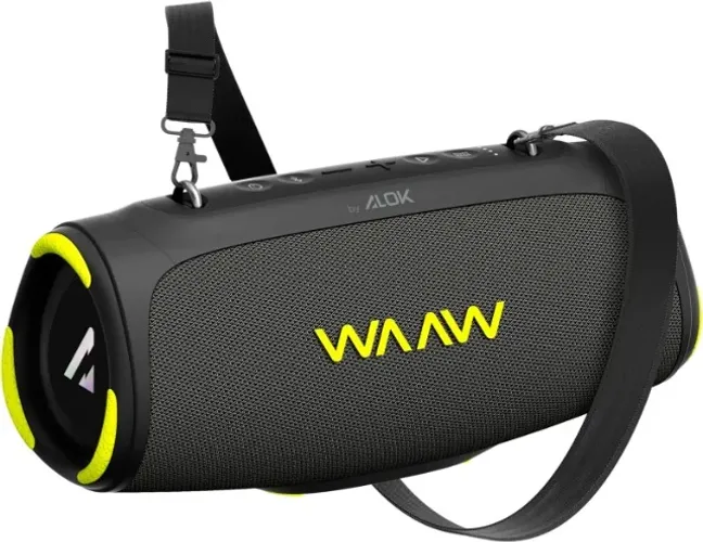 WAAW by Alok Caixa de Som Bluetooth Boom 110 À Prova D'Água e Até 26 Horas de Autonomia, B