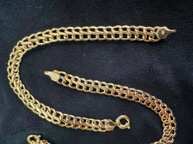 Pulseira Lacraia de ouro 5.75g 18k procedência garantia eterna