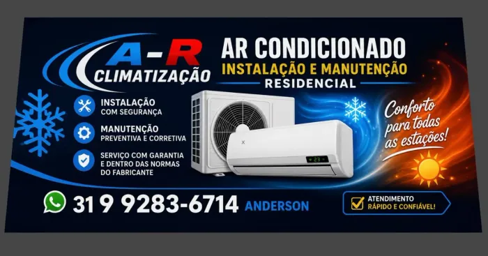 INSTALAÇÃO DE AR CONDICIONADO E MANUTENÇÃO