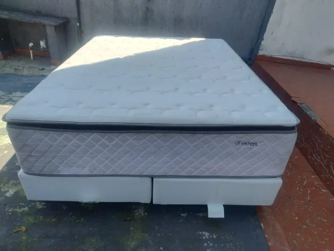 Cama Box Casal Queen com Colchão BF