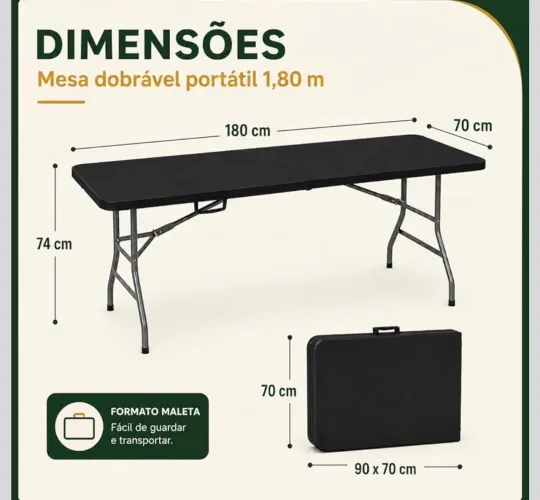 Mesa dobrável