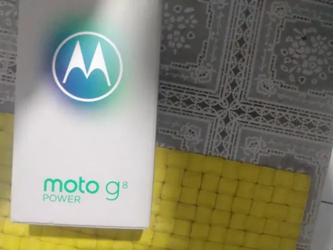 Caixa Vazia do Moto G8 Power + Capinha e Película