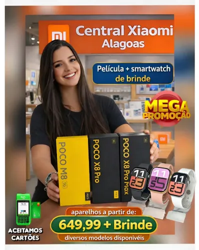 Xiaomi Poco X8 Pro Max 5G, Redmi 15, Poco X7 Pro 5G e Diversos Modelos Disponíveis