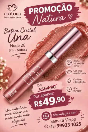 Batom líquido Natura Una 