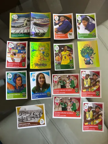 Figurinhas panini original olimpíadas Brasil 2016
