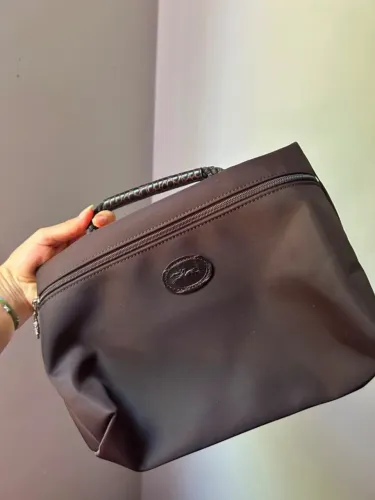 Necessaire / Pouch Longchamp Marrom Café