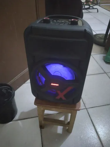 Caixa de som bluetooth amvox potência 250w