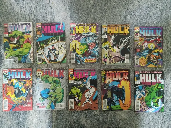 Lote Gibis Antigos - HULK - Marvel - DC - TEX - Super Mario