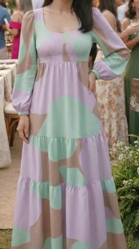Vestido longo lança perfume
