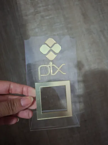 Placa Pix Acrilico