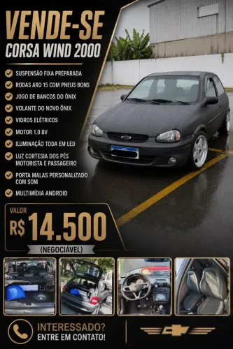 Chevrolet Corsa Wind 1.0 MPFI / EFI 2P 2000