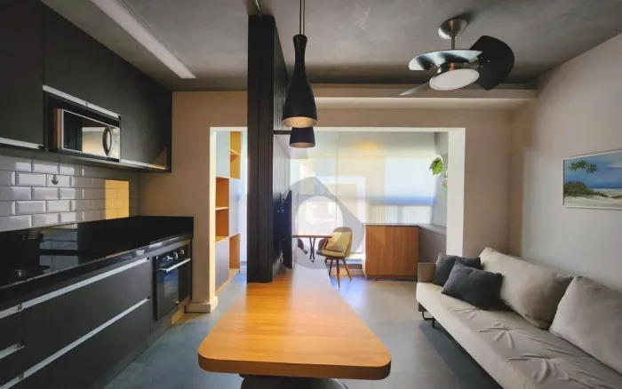 Apartamento mobiliado com 1 dormitório para alugar, 51 m² por R$ 5.182/mês - Cambuí - Camp
