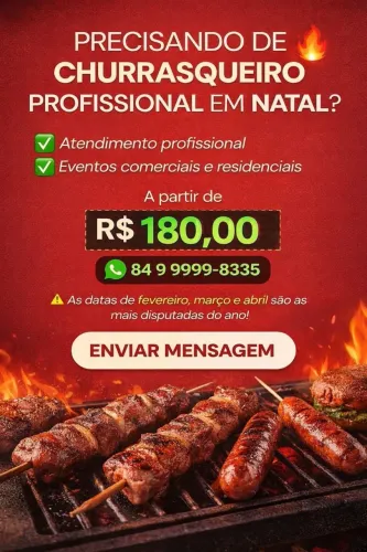 Churrasqueiro Profissional para Festas e Eventos