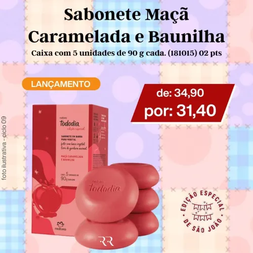 Sabonete Natura maçã caramelizada 