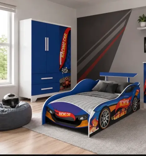Cama e guarda roupa 
