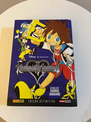 kingdom hearts chain of memories capa dura mangá 