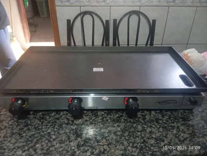 Chapa de lanche 3 bocas nova fergold