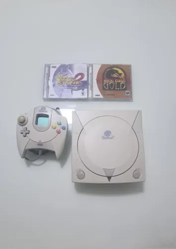 Sega Dreamcast bolinha azul funcionando (Leia a descrição)