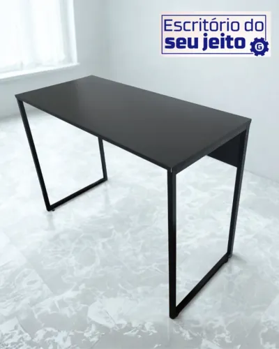 Mesa de Escritório Industrial 1m NOVA Birô Multiuso para Notebook Computador Escrivaninha 