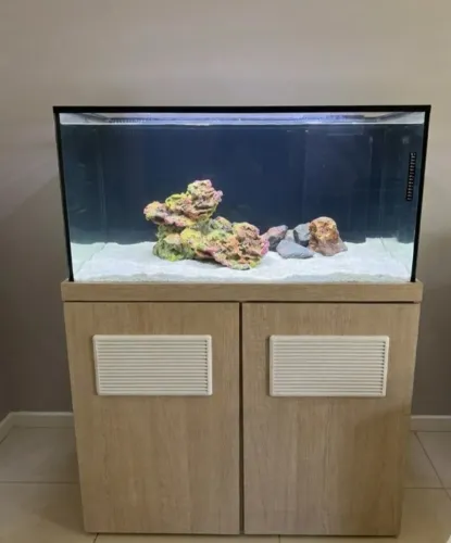 Aquário Completo 200 Litros com Móvel Planejado + Sump, Mídias e Bomba