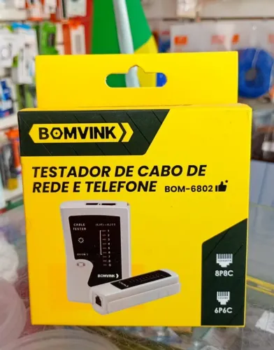 Testador De Cabo De Rede E Telefone RJ45 RJ11 - Novo