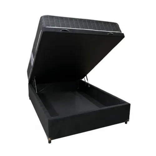CAMA BAU E COLCHAO MOLAS CASAL PADRÃO 