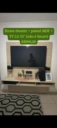 Painel MDF + TV LG 55" (não é smart)