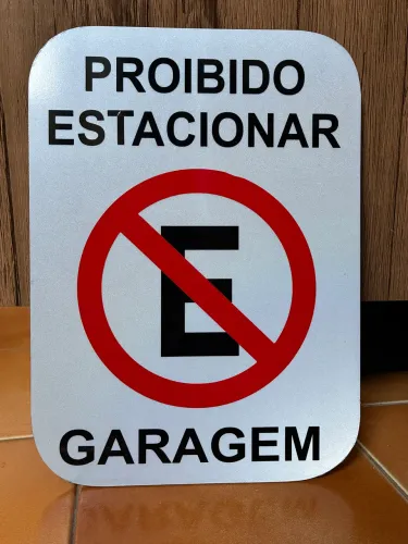 Placa Garagem 