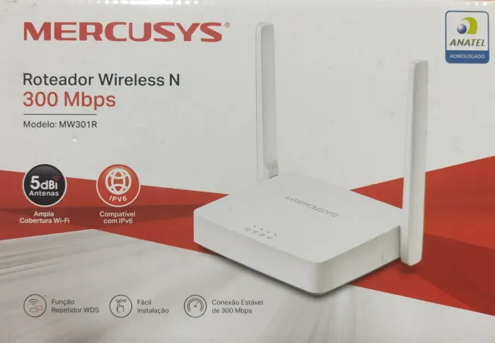 Roteador Mercusys MW301R 300Mbps Wi-Fi - Semi Novo na Caixa